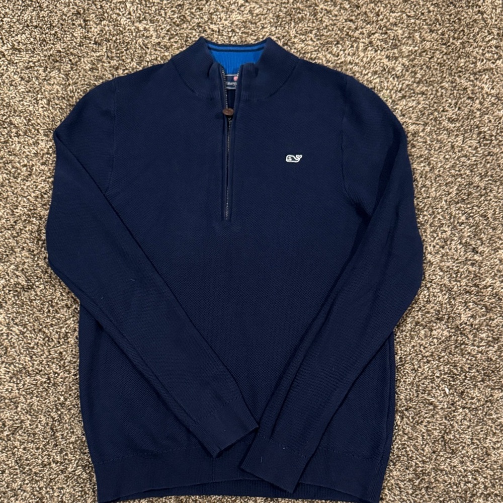 Vineyard Vines Kids Deep Blue Zip-Up Shirt